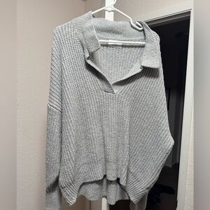 Old Navy Light Gray Women's Cowl Neck Sweater